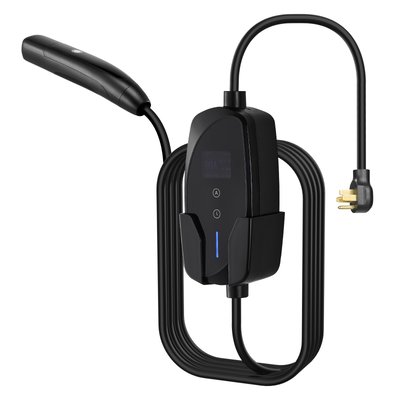 VEVOR Level 2 Tesla Charger 40 Amp Adjustable Current 240V Portable Home Electric Car EV Charger with 25 ft Charging Cable NEMA 14-50P Plug LCD