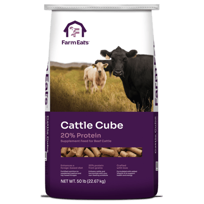 Farm Eats 20 Cattle Cube Feed 50-lb Bag | 3009808-406