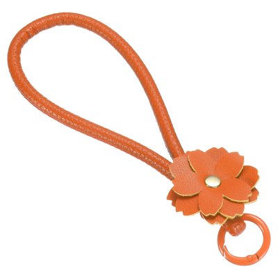 PATIKIL Leather Wristlet Keychain Cute Car Key Chain Practical Bracelet Key Chain Flower Phone Wrist Strap for Phone Lanyard Bag Handbag Purse Wallet