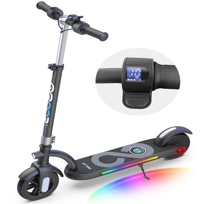 MASTGOAL Electric Scooter for Kids 180W Motor 10mph Speed Electric Scooter with Adjustable Handlebar and LED Light Best Gift for kids one_size