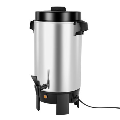 VEVOR Commercial Coffee Urn 40 Cup 203oz Hot Beverage Dispenser with Dripless Faucet 1090W Quick-Brewing Coffee Maker Automatic Temperature Control