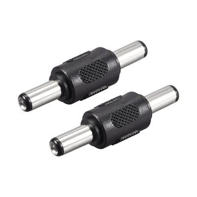 Unique Bargains 5.5mm x 2.1mm Male to Male DC Power Jack Adapter Barrel Connector for CCTV Camera 2pcs one_size | S25093001UX8173
