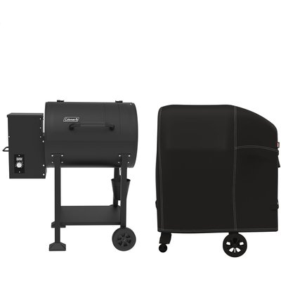 Coleman Grilling Kit with Cover 690-Sq. in Black Pellet Grill Polyester one_size | CO-700PG-2-KIT