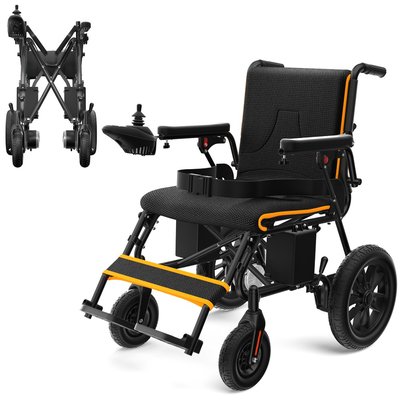 KERDOM Electric Wheelchairs for Adults Foldable Lightweight Power Wheelchair Dual Motors 20 Miles Longer Range All Terrain Portable Motorized