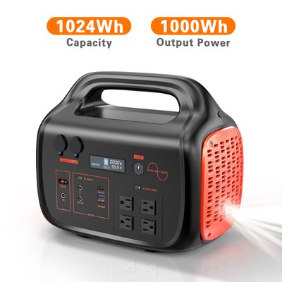 Mondawe PHECDA 1000-Watts Portable Power Station one_size in Black | MO-PEP-1000