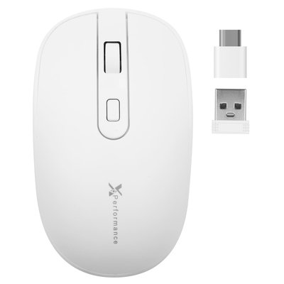 Macally X9 Performance Usb-a and Type-c Dual Mode Wireless Rf Mouse For Laptop or Desktop- Designed For Windows Pc/mac/ipad Pro/android- Plug and