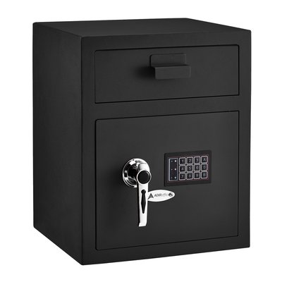 AdirOffice 1.1-cu ft Electronic/Keypad Drop Box Safe in Black | 670-200-BLK-PKG