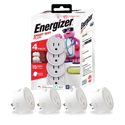 Energizer Connect 125-Volt 1 -Outlet Indoor Smart Plug 4 -Pack | EIX3-1003-PP4