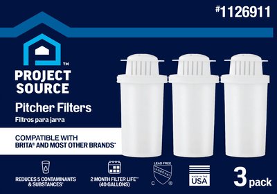 Project Source Off-white Plastic Water filter pitcher | WFPSC103