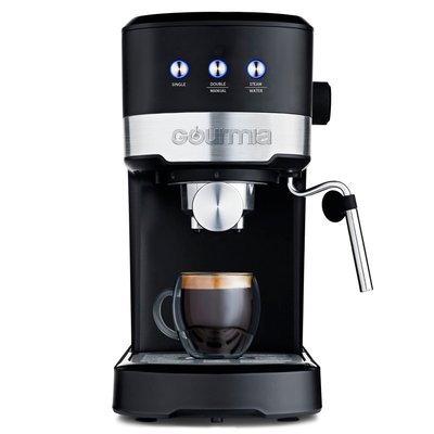 Gourmia 1 -Cup Residential Drip coffee maker ( Black ) Stainless Steel | GCM4225