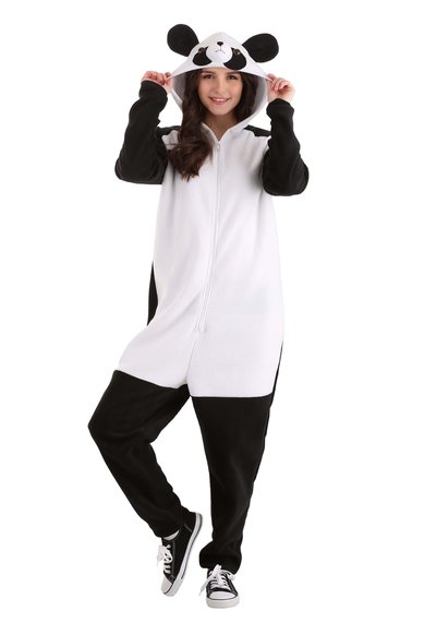 HalloweenCostumes.com FUN Costumes Panda Adult Onesie Costume Small Polyester | FUN0726AD-S