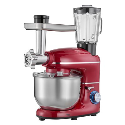VEVOR Stand Mixer 6 QT Electric Kitchen Mixer 660W Dough-Mixer 6+P Speeds Tilt-head Food-Mixer with 1.6 QT Blender Cup Stainless Steel Bowl Dough