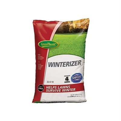 Green Thumb 32-0-10 Granular Winterizer Lawn Fertilizer - 5M (Covers up to 5000 sq ft) 13lb | GT58105