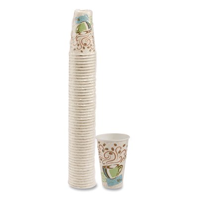 Dixie PerfecTouch Paper Hot Cups 16 oz Coffee Haze Design 50/Pack one_size | ESNDXE5356CD