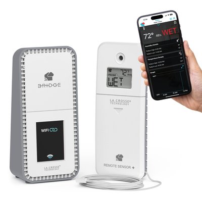 La Crosse Technology Leak Geek Area Detection Wi-Fi Alert and Monitoring System one_size | X100-WP-01