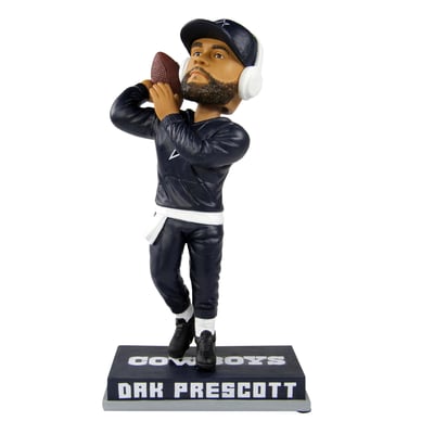 FOCO Dak Prescott (Dallas Cowboys) Pregame Warm Up CLARKtoys Exclusive Bobblehead/360 in Multi-Color at Nordstrom