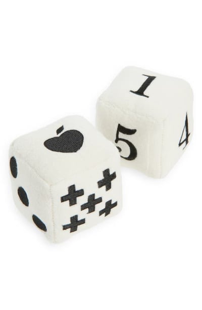 APPLE PARK Soft Dice Block Playset in White at Nordstrom