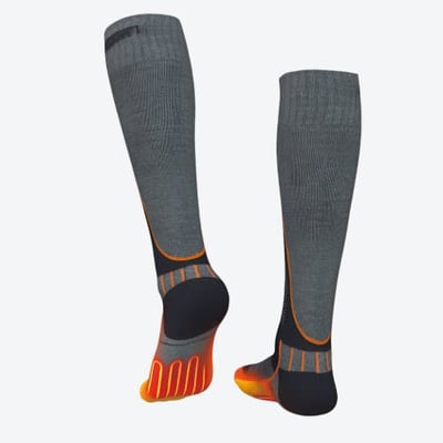 Mobile Warming Premium 3.0 Heated Wool Socks Men's in Grey at Nordstrom, Size X-Large