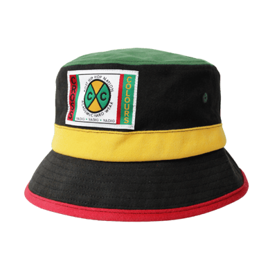 Cross Colours Color Block Label Logo Bucket Hat in Multi-Color at Nordstrom, Size Small