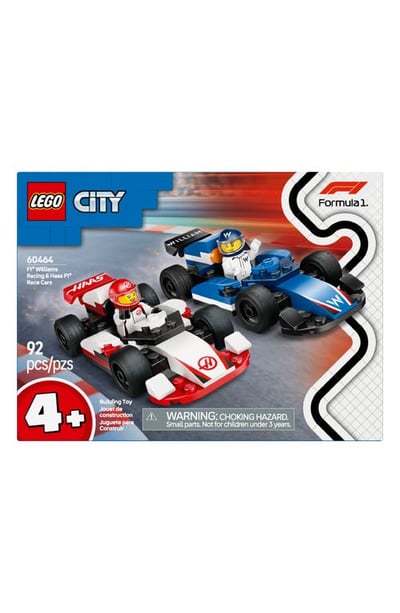LEGO® 4+ F1® Williams Racing & Haas F1® Race Cars - 60464 in Multi White at Nordstrom