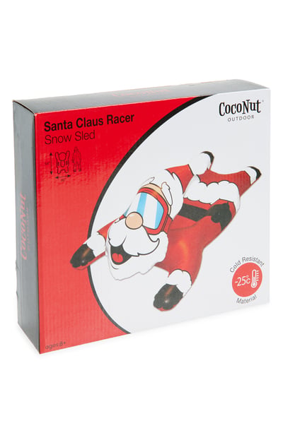 Coconut Outdoor Santa Claus Character Snow Tube Racer in Red at Nordstrom