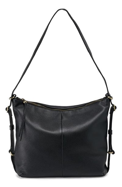HOBO Emily Convertible Leather Backpack in Black at Nordstrom