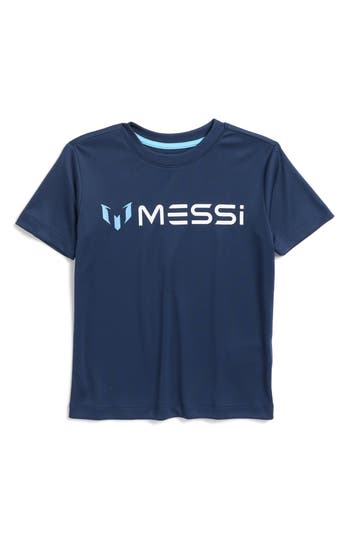 Messi Kids' Logo Short Sleeve T-Shirt in Dress Blues at Nordstrom Rack, Size 5