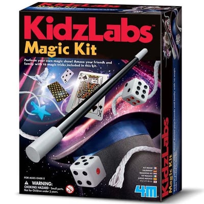 4M Kidzlabs Magic Kit Learn 12 Magic Tricks, Sleight Of Hand Set in Multicolored at Nordstrom