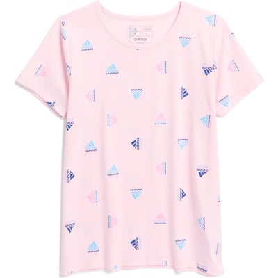 adidas Kids' Graphic T-Shirt in Clear Pink at Nordstrom Rack, Size M (10-12)
