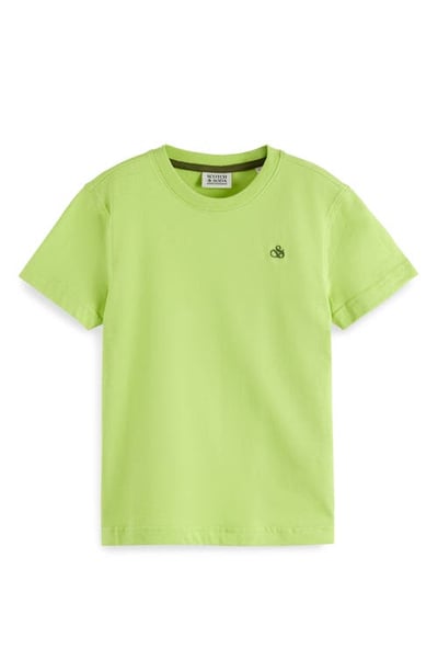 Scotch & Soda Kids' Organic Cotton T-Shirt in Green Glow at Nordstrom, Size 8