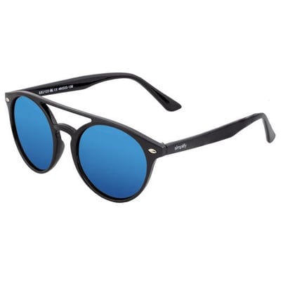 SIMPLIFY Finley Polarized Sunglasses in Black/blue at Nordstrom