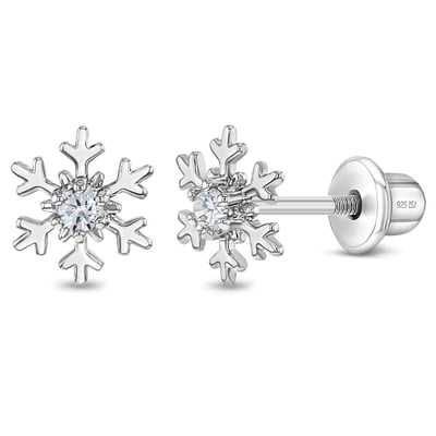 In Season Jewelry Icy Snowflake Earrings in Silver at Nordstrom