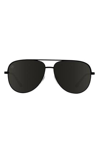 Blenders Eyewear 60.5mm Shadow Polarized Aviator Sunglasses in Assertive Style at Nordstrom
