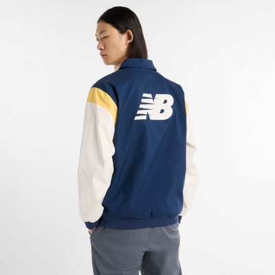 New Balance Men's Athletics Varsity Jacket Blue - Blue