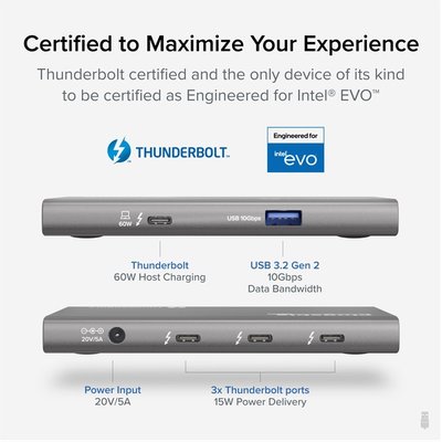 Plugable 5-in-1 Thunderbolt 4 and USB4 Hub