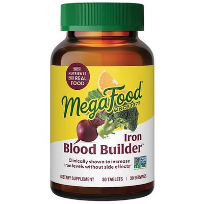 MegaFood Blood Builder Iron Supplement Tablets - 30.0 ea