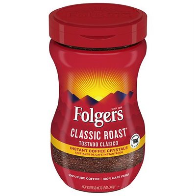 Folgers Regular Instant Coffee Regular - 12.0 oz