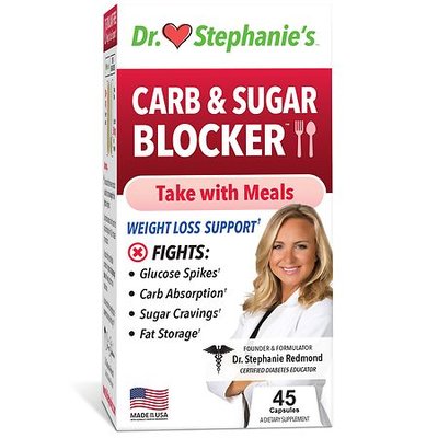 Diabetes Doctor Dr. Stephanie's Carb & Sugar Blocker Weight Loss Program Capsules - 45.0 ea