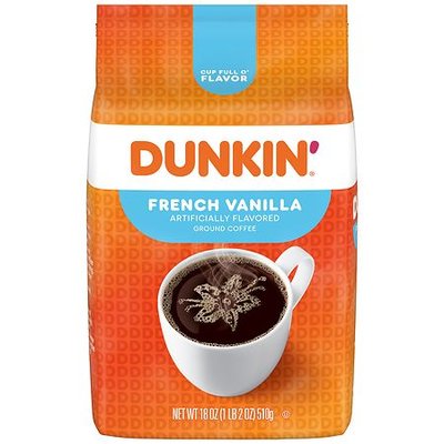 Dunkin' Ground Coffee French Vanilla - 18.0 oz