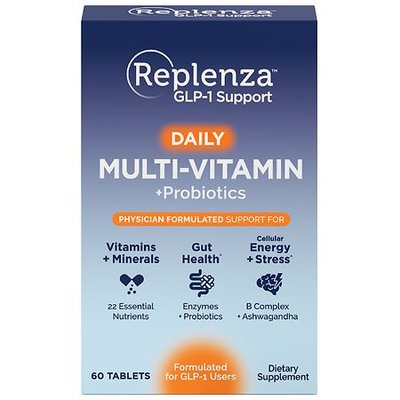 Replenza Nutritional Supplement - For GLP-1 & Semaglutide Weight Loss Support, Tablets