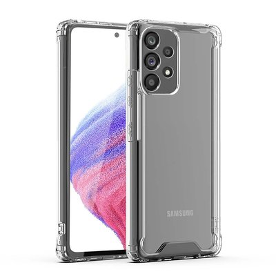 Reiko - High Quality 2X Clean Pc And Tpu Bumper Case In For Samsung Galaxy A53 5G - Clear