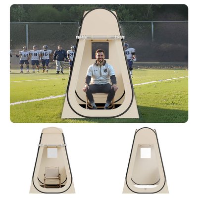 VEVOR - Pop up Sports Tent, 47x47 in Clear Bubble Tent for 1 Person, Waterproof Outdoor Pod with Floor Mat & Top Cover - Transparent