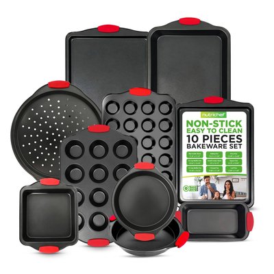 NutriChef - 10-Piece Nonstick Kitchen Oven Baking