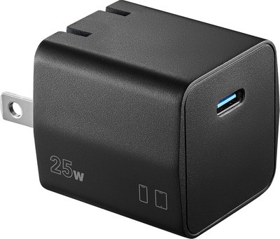 Insignia™ - 25W Compact USB-C Wall Charger for Samsung Smartphones, iPhone, Tablets and More - Black
