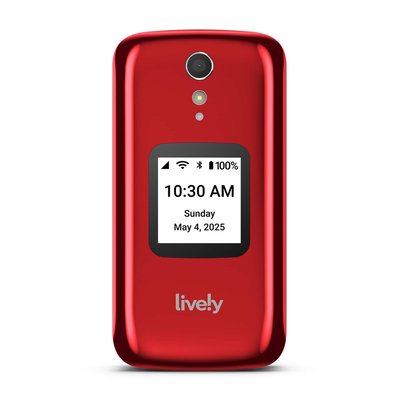 Lively® - Jitterbug Flip2 Cell Phone for Seniors - Red
