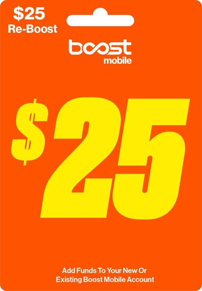 Boost Mobile - Re-Boost $25 Prepaid Phone Card [Digital]