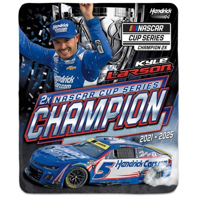 WinCraft - Kyle Larson Two-Time NASCAR Cup Series Champion 50" x 60" Indoor/Outdoor Sport Utility Blanket - Multicolor