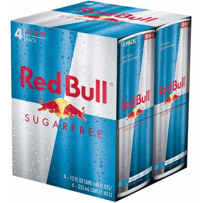 Red Bull 4 Pack 8.4 oz Sugarfree