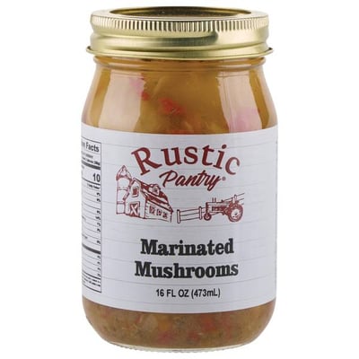 Rustic Pantry 16 oz Marinated Mushrooms
