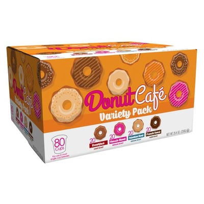Donut Cafe 80-Count Classic Coffee Variety Pack